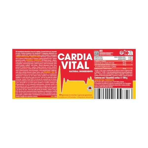 Cardiavital Gummies aux fruits – Slim Gummies le soutien parfait pour votre quotidien – Gummies une collation idéale – délici