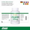 L-Arginine Hautement dosée 700mg Acide aminé Essentiel 100% Naturel issu de fermentation 120 capsules Haute biodisponibilit