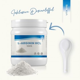 L-Arginine HCL Poudre 1000 g – 1 kg – L-Arginine HCL sans additifs – Végétalien