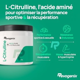 L-Citrulline 100% Pure | Anabolisme et Congestion Musculaire | 83 Portions | Oxygénation et Résistance des Muscles | Améliore