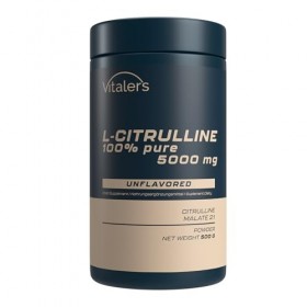 Vitalers Sport Citrulline L-Citrulline Malate , Powder - 500 g, Vegan, Sans conservateur, Sans sucre, Composition pure