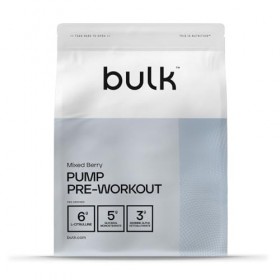 Bulk Pre Workout Complete Pump, Fruits Rouges, 500 g, 19 Portions L-Citrulline