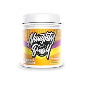 Naughty Boy Energy 30 Servings Orange et fruit de la passion - Pré-entraînement - Booster de pré-entraînement L-Citrulline