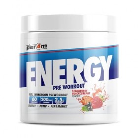 Per4m Energy Pre-Workout 60 Servings Fraise Cassis - Pré-entraînement - Booster de pré-entraînement