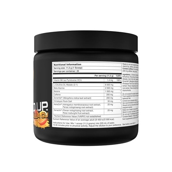 Bucked Up Pre-Workout 25 Servings Killa OJ - Pré-entraînement - Booster de pré-entraînement