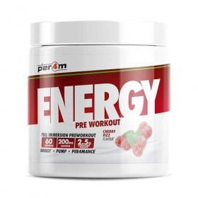 Per4m Energy Pre-Workout 60 Servings Fizz à la cerise - Pré-entraînement - Booster de pré-entraînement
