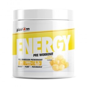 Per4m Energy Pre-Workout 60 Servings Fizz au citron et au sherbet - Pré-entraînement - Booster de pré-entraînement