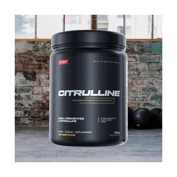 VAST Citrulline 300g Sans saveur - Acides aminés - Mélange dacides aminés