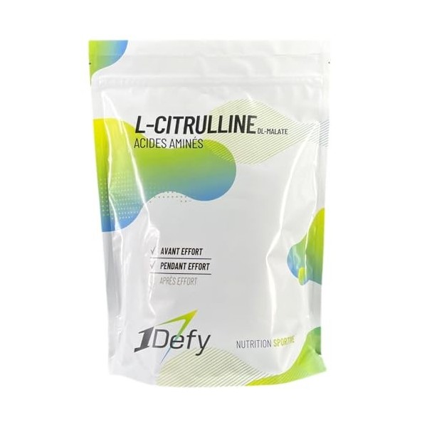 1Defy - L-Citrulline-DL-Malate - Acide aminé - Pure - 500g