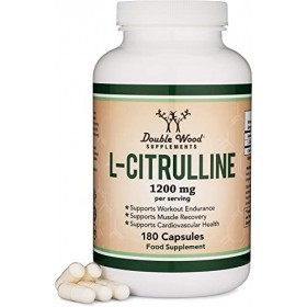 DW L-Citrulline | 180 Capsules de L Citrulline - 1200 mg par Portion | Complement Oxyde Nitrique | Sans OGM Sans Gluten | Fab...
