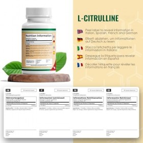 DW L-Citrulline | 180 Capsules de L Citrulline - 1200 mg par Portion | Complement Oxyde Nitrique | Sans OGM Sans Gluten | Fab...