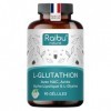 GLUTATHION Réduit à 98% - L-Glutathion avec Précurseurs dont NAC, Acide Alpha-Lipoïque & L-Glycine - Obtenu par Fermentation 