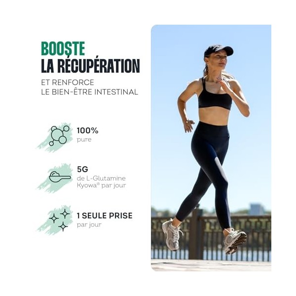 Impulse Nutrition - L-Glutamine Kyowa® - 100% Pure & Végétale - L-Glutamine en poudre - Complément alimentaire Récupération M