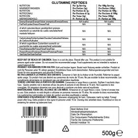 Bulk Peptides de glutamine en poudre, 500 g, lemballage peut varier