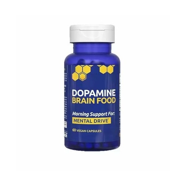 Aliment Cérébral Dopamine, Convient pour la Concentration et la Motivation Mentale,1pc L-Glutamine