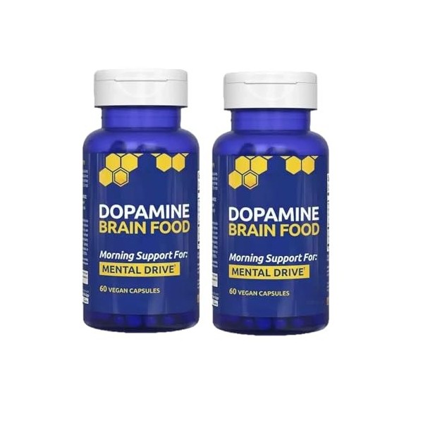 Aliment Cérébral Dopamine, Convient pour la Concentration et la Motivation Mentale,1pc L-Glutamine