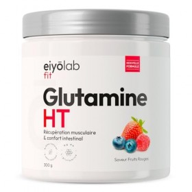 Glutamine HT | Poudre 100% Pure de L-Glutamine | 300 g | Récupération Musculaire et Santé Intestinale | 30 Portions de 10g | 