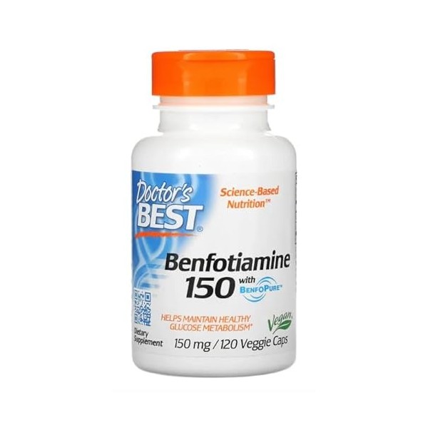 Dr Bests Benfotamine 150, 150 mg, 120 capsules végétariennes