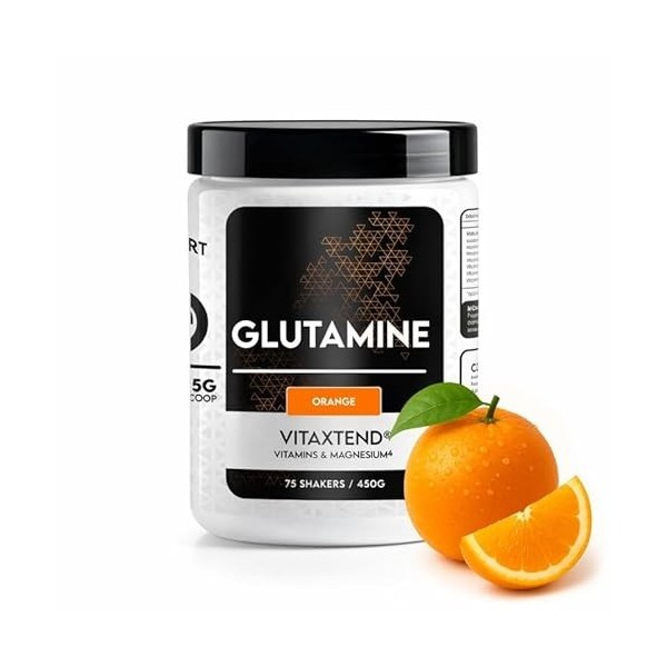 Glutamine VitaXtend – L-Glutamine 5000mg – Magnésium, Vitamines B6, C, D3, E – Récupération, Soutien Musculaire – Réduit la F