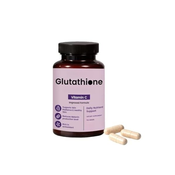 Glutathion | pour la protection contre les radicaux libres, améliore labsorption - Maître antioxydant, détoxifiant et immuni