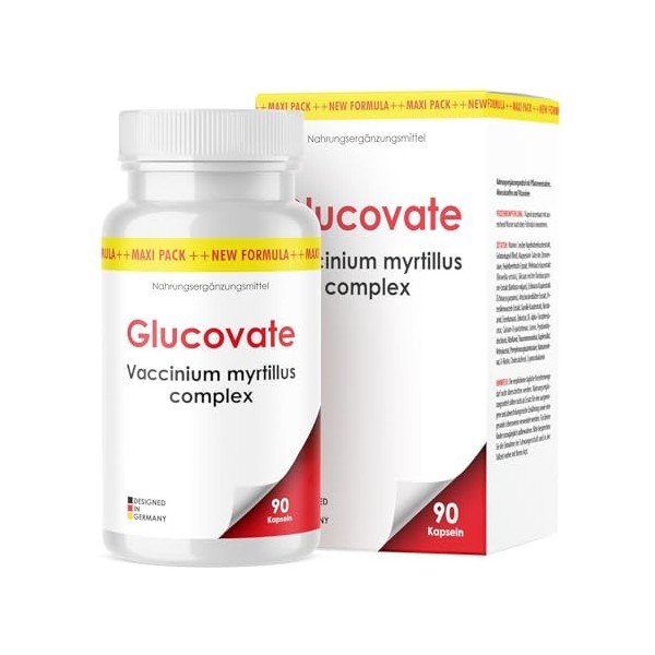 Glucovate Gélules | Goût neutre | Sans gluten & lactose | 90 gélules | 1x