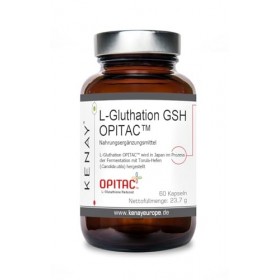 L-Gluthation GSH OPITAC™ 60 gélules 500 mg Complément alimentaire végétalien KENAY EUROPE | Qualité japonaise