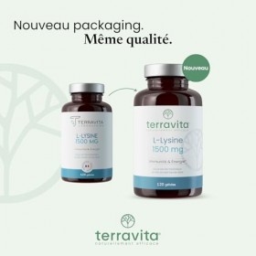 L-LYSINE 1500 mg + Vitamine C | Immunité Herpès, Bouton de Fièvre & Energie | 120 Gélules Vegan | Fermentation Végétale | A