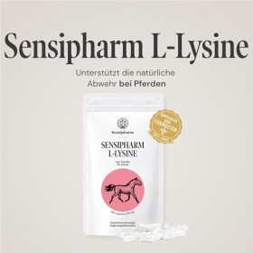 Sensipharm L-Lysine pour Chevaux 670 MG – Soutient Le métabolisme Musculaire Normal & Les défenses Naturelles – Acide aminé E