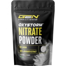 Nitrate Powder Oxystorm® 75 g - Poudre dextrait de feuille damarante pure - Optimal pour les boosters pré-entraînement - 