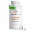Vitaworld L-Ornithine 1000mg Hautement Dosé à 1000mg par Comprimé Vegan 120 Comprimés