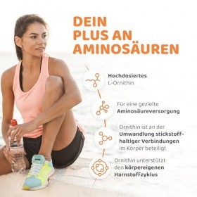 Vitaworld L-Ornithine 1000mg Hautement Dosé à 1000mg par Comprimé Vegan 120 Comprimés