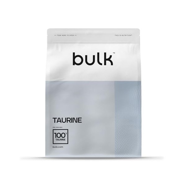 Bulk Poudre de taurine pure, 500 g, lemballage peut varier Taurine