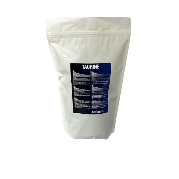 Taurine en Poudre 350 g – 140 Portions 4 Mois – Format Économique – Pureté ≥ 99,8% – Haute Qualité – Sans Additifs – Sans A