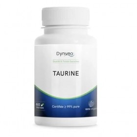 L-Taurine - 99% pure - Forme libre, naturelle & stable - Acide aminé Sport, Performances - Haute assimilation - Vegan - Sans 