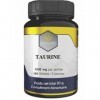 NovAging Taurine 180 Gélules Végan - 1000 mg par Portion - Pureté 99% - Anti-Age - 100% Vegan - Fortement dosé - Testé sans a