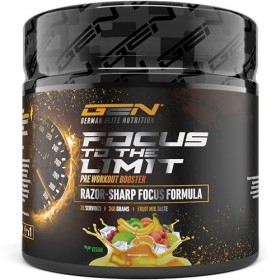 Focus to the Limit - Pre Workout hautement dosé avec L-Tyrosine + Taurine + Inositol + Extrait de Ginkgo + Citicoline + Rhodi