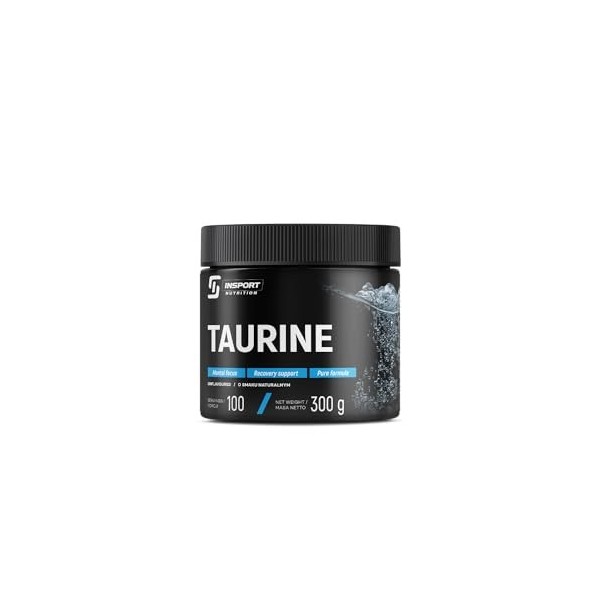 INSPORT Nutrition - Taurine - 300g dacide aminé L-Taurine - Poudre - 100 portions - Plus de 3 mois dapprovisionnement - pur T...