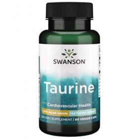 Swanson Taurine, 1000mg - 60 vcaps Taurine