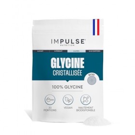 Impulse Nutrition - Glycine Cristallisée pure - Récupération, Sommeil Réparateur et Collagène - Système Nerveux et Articulati