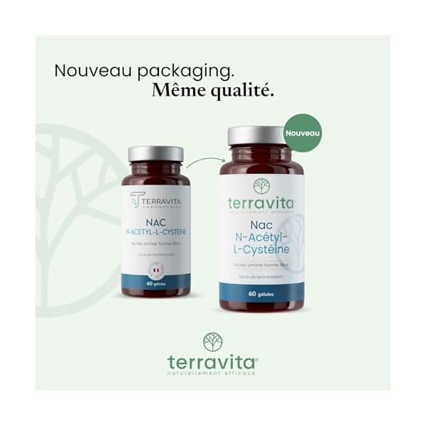 NAC N-Acétyl-Cystéine 600 mg | Action Detox | Bio Fermentation Naturelle | Sphère Respiratoire et Santé Hépatique | Précurseu