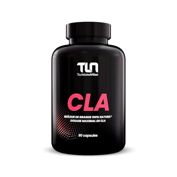 CLA 3000 MG | Action Ciblée sur la Cellulite et la Graisse Abdominale | Brûleur 100% Naturel | 80% d’Acide Linoléique Conjugu