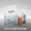 Bulk Complete Mass Gainer | Chocolat | 1kg | 45g de protéines et 5g de BCAA par portion | Gain de masse hypercalorique | Faci