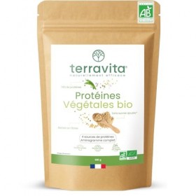 Protéines Végétales BIO | 4 Sources : Aminogramme Complet | Idéale en Shaker ou Recette | Mélange Onctueux sans Grumeaux | 50