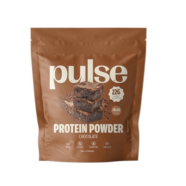 Pulse Protein – Poudre protéinée végétale Vanille 750g – Sans Lactose, Sans Gluten, Sans Sucres Raffinés – Source de Fibres -...