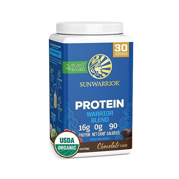 Sunwarrior Warrior Blend Mélange de Protéines Chocolat 750 g Mélange de protéines