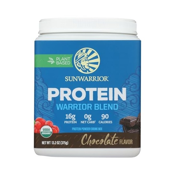 Sunwarrior Warrior Blend Mélange de Protéines Chocolat 750 g Mélange de protéines