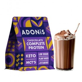 ADONiS Keto Shake Vanille Protein Shake - Saveur crémeuse de vanille - Faible teneur en glucides - Poudre de protéines de qua