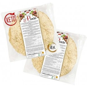 8 Piadinas protéiques Line@diet 2 paquets | Teneur élevée en protéines | pour la phase 1 | 2 paquets de 4 piadines de 40 g Mé...