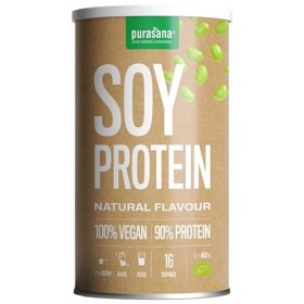 Purasana - Single Protein powder 400 gramme - Poudre de protéines végan - Protéines végétales soja - baobab vanille
