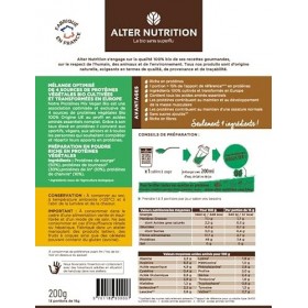 Alter Nutrition - Protéines Mix Vegan Bio - Mélange De 4 Protéines Végétales Bio Chanvre, Courge, Tournesol, Lin - Riche En M...